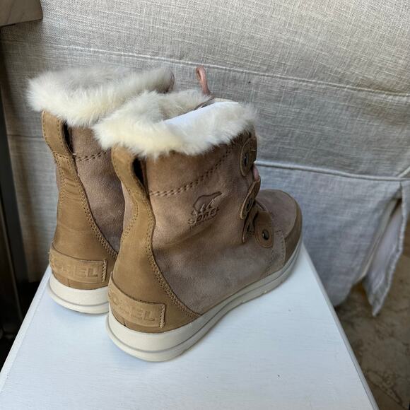 Sorel Women's Explorer Joan waterproof suede boots Sz 8.5 - Picture 7 of 8
